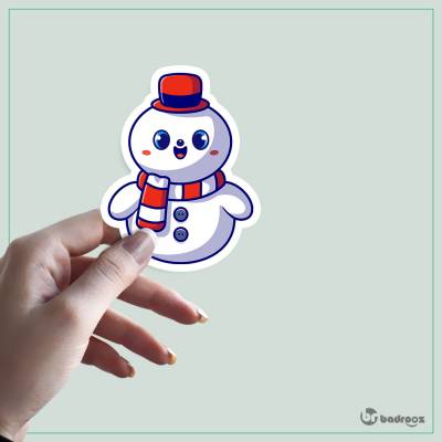 استیکر و برچسب Cute Snowman 2
