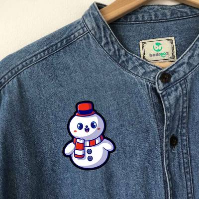 پچ حرارتی (برچسب لباس) Cute Snowman 2
