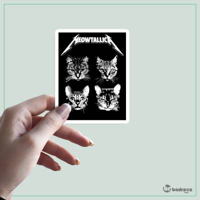 استیکر و برچسب Meowtallica