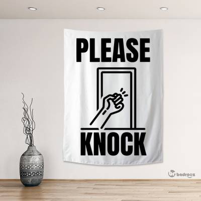 بک دراپ Please Knock