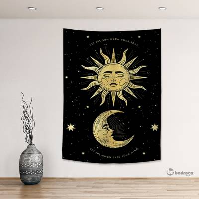 بک دراپ Moon - Sun