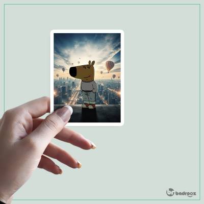 استیکر و برچسب چیل گای در شهر