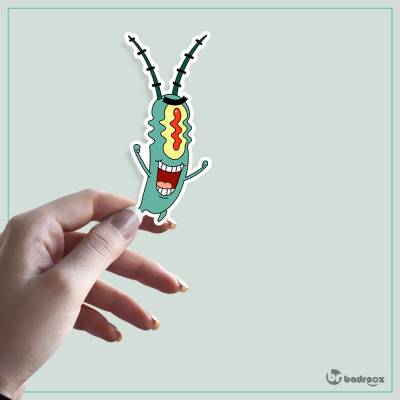 استیکر و برچسب باب اسفنجی - پلانگتون 1