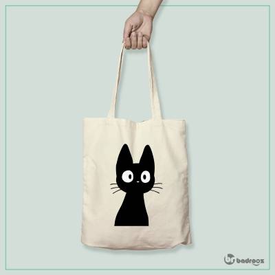 کیف خرید کتان (توت بگ) nosy cat