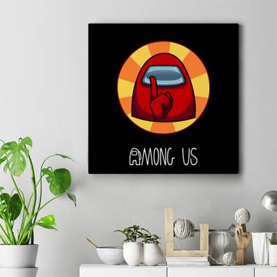 تابلو کنواس مربع (بوم) Among Us 13