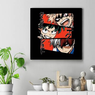 تابلو کنواس مربع (بوم) آکادمی قهرمان من - My Hero Academia