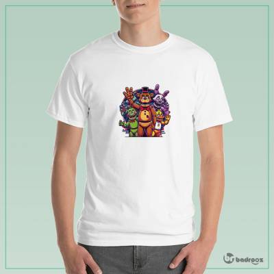 تی شرت مردانه 6 Five Nights AT Freddy`s