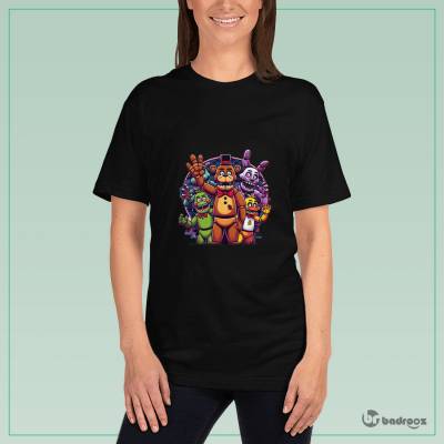 تی شرت زنانه 6 Five Nights AT Freddy`s