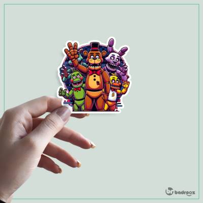 استیکر و برچسب 6 Five Nights AT Freddy`s