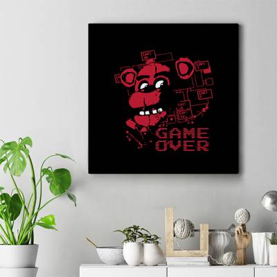 تابلو کنواس مربع (بوم) 11 Five Nights AT Freddy`s