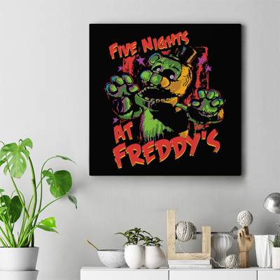 تابلو کنواس مربع (بوم) 19 Five Nights AT Freddy`s