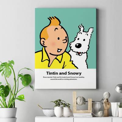 تابلو کنواس (بوم) تن تن - TinTin 3