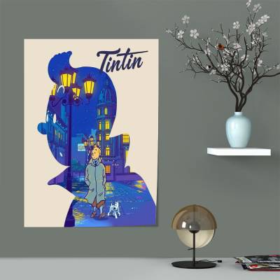 پوستر سیلک تن تن - TinTin 4
