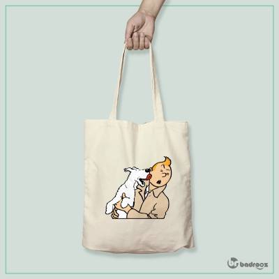 کیف خرید کتان (توت بگ) تن تن - TinTin 6