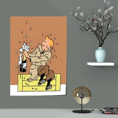 پوستر سیلک تن تن - TinTin 24