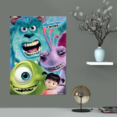 پوستر سیلک کارخانه هیولاها - Monster INC 3