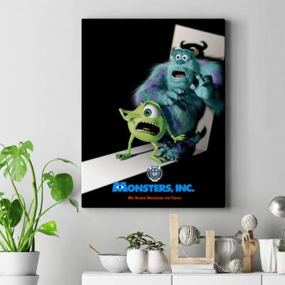 تابلو کنواس (بوم) کارخانه هیولاها - Monster INC 1