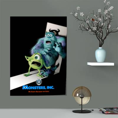 پوستر سیلک کارخانه هیولاها - Monster INC 1