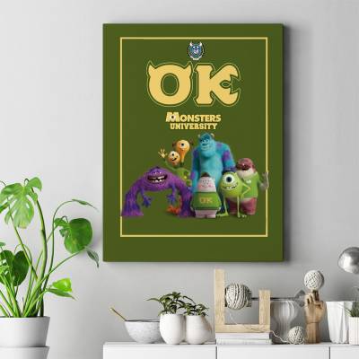 تابلو کنواس (بوم) کارخانه هیولاها - Monster inc 
