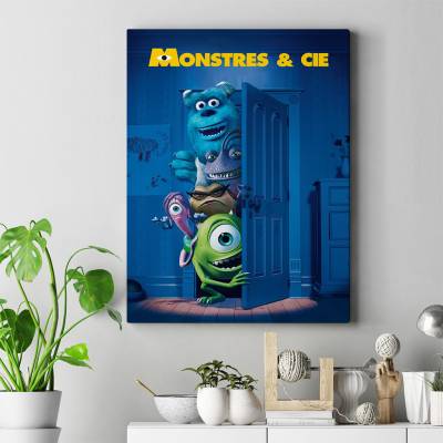 تابلو کنواس (بوم)  کارخانه هیولاها - Monster inc 4