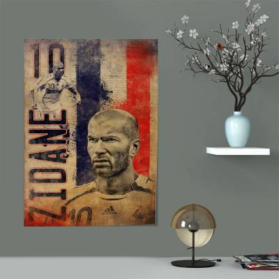 پوستر سیلک زین‌الدین زیدان - Zine dine Zidane 