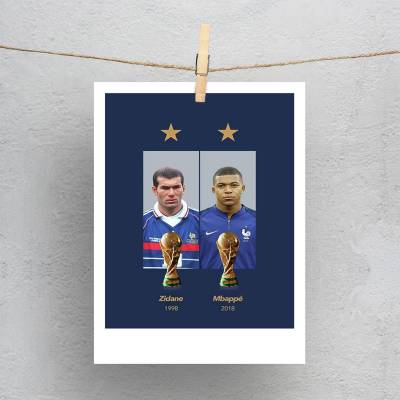 پولاروید(فتوکارت) زین‌الدین زیدان - 2  Zine dine Zidane 