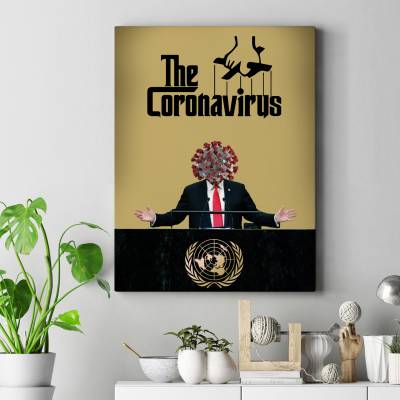 قاب کنواس corona melal