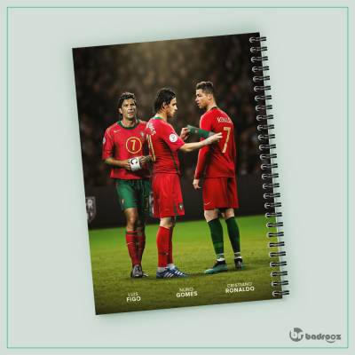 دفتر یادداشت Figo - Gomes- Ronaldo