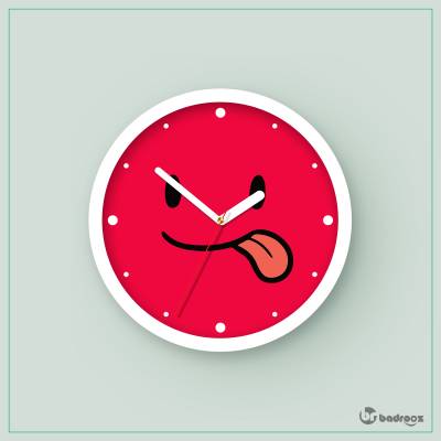 ساعت دیواری  اسمایلی زبون درازی