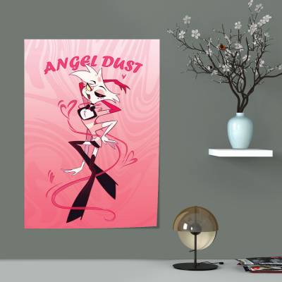 پوستر سیلک hazbin hotel angel dust