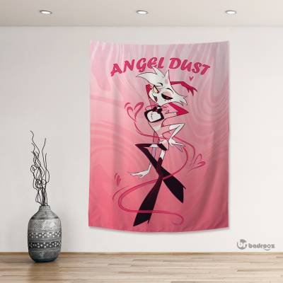 بک دراپ hazbin hotel angel dust