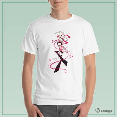 تی شرت مردانه hazbin hotel angel dust