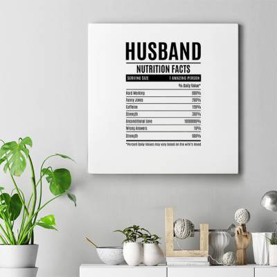 تابلو کنواس مربع (بوم) همسر - Husband