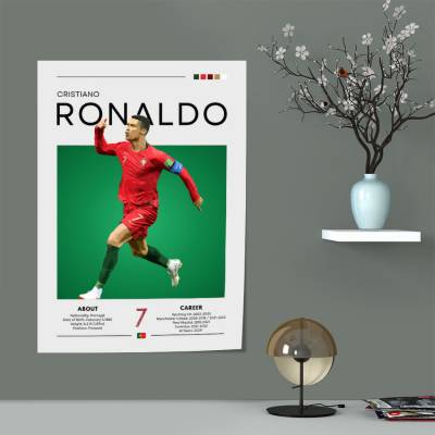 پوستر سیلک کریستیانو رونالدو - Cristiano Ronaldo