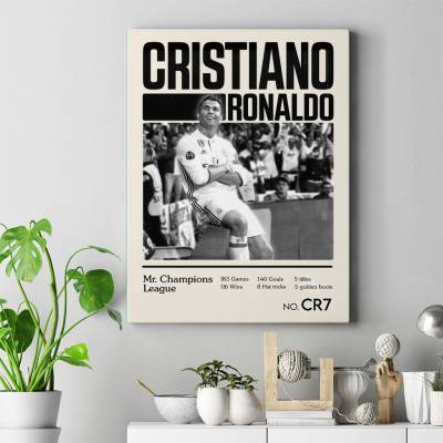 تابلو کنواس (بوم) کریستیانو رونالدو 5 -Cristiano Ronaldo