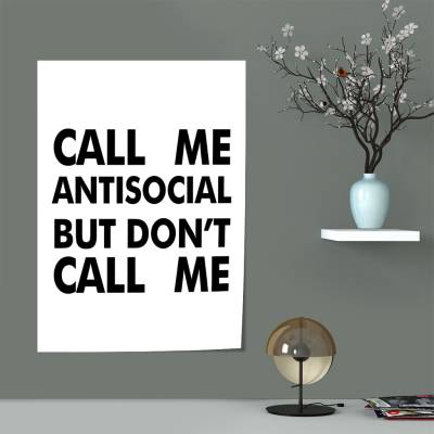 پوستر سیلک ضد اجتماعی - Antisocial