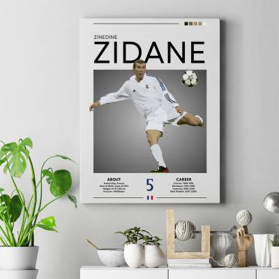 تابلو کنواس (بوم) زیدان - Zidane