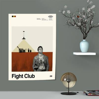 پوستر سیلک باشگاه مبارزه - Fight Club