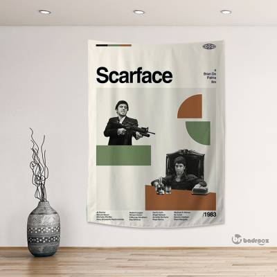بک دراپ  صورت زخمی -  Scarface 
