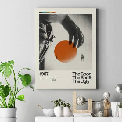 تابلو کنواس (بوم) خوب ، بد ، زشت - The Good ، The Bad ، The Ugly