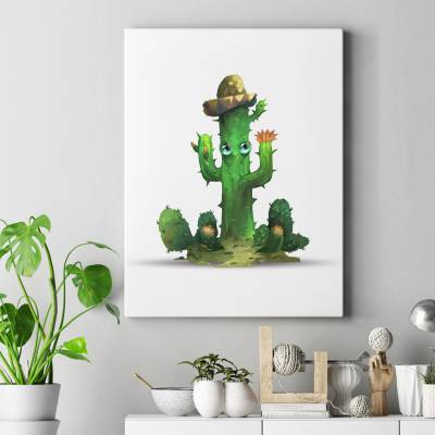 قاب کنواس Cowboy Cactus