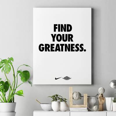 تابلو کنواس (بوم) Find Your Greatness