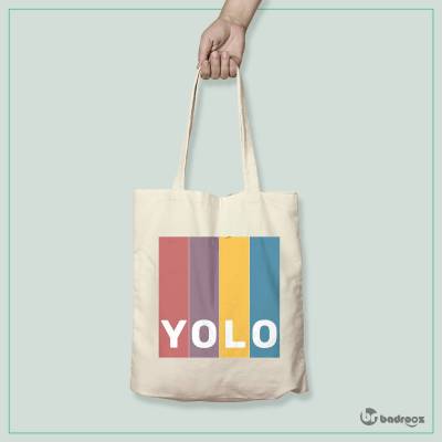 کیف خرید کتان (توت بگ) YOLO