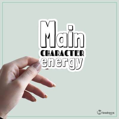 استیکر و برچسب Main Character Energy