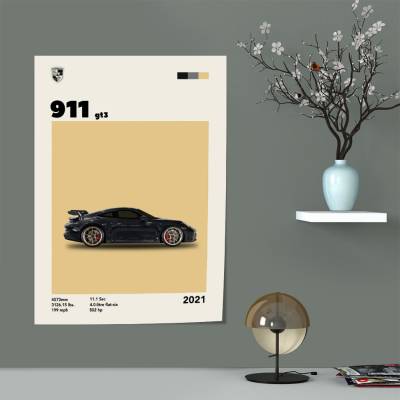 پوستر سیلک  پورشه 911 - Porsche 911