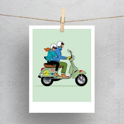 پولاروید(فتوکارت) وسپا 2 - Vespa