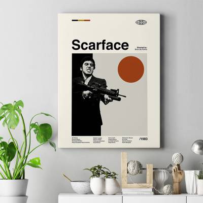تابلو کنواس (بوم) صورت‌زخمی - Scarface