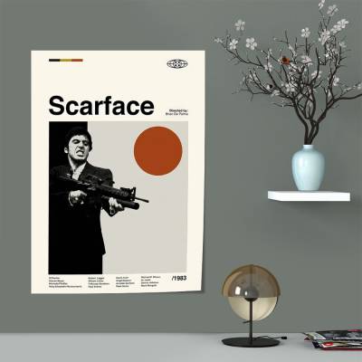 پوستر سیلک صورت‌زخمی - Scarface