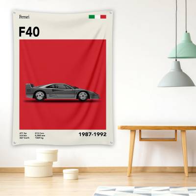 دراپ بنر فراری - Ferrari F40