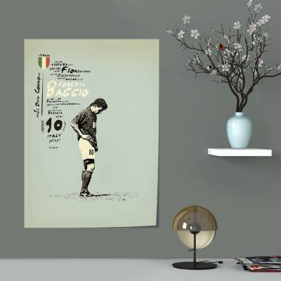پوستر سیلک روبرتو باجو - Roberto Baggio 2